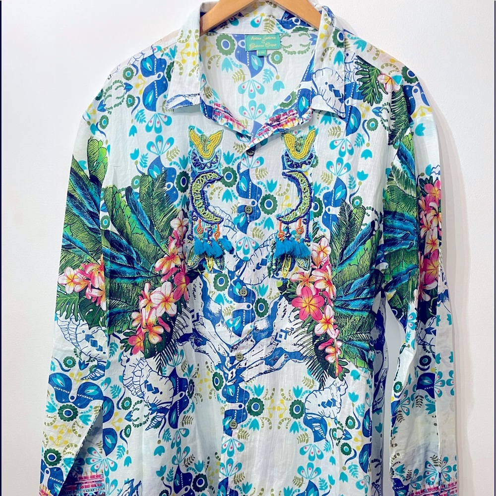 Antica Sartoria mens caftan shirt